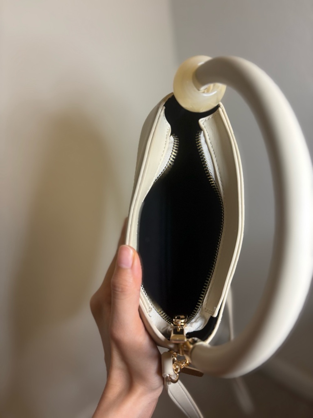 Melie Biianco Cream Mini Top-Handle Bag - Picture 3 of 5
